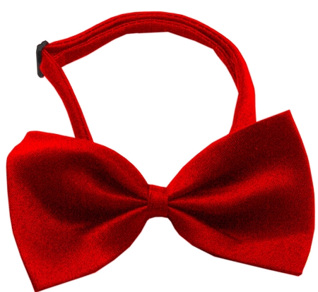 Plain Red Bow Tie